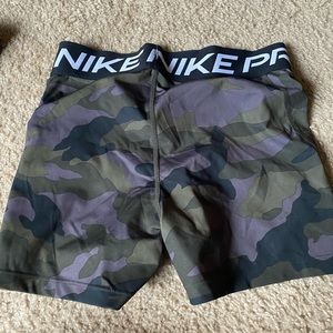 Camo NikePro shorts